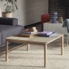 Muuto COUPLE Stolik Kawowy z Ceramicznym Blatem 84x40 cm / Jasny Dąb - Blat Wavy Taupe